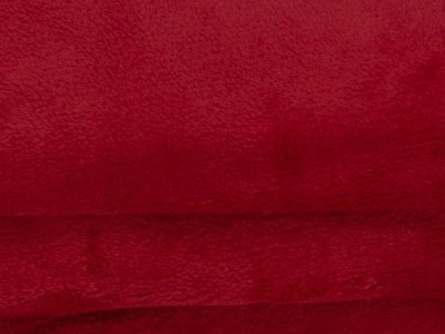 Plüsch | Wellness Fleece | Kuschelfleece | für Decken &amp; Kissen | rot