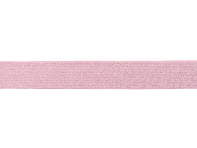 Gummiband mit Glitzer | 25 mm breit | rosa