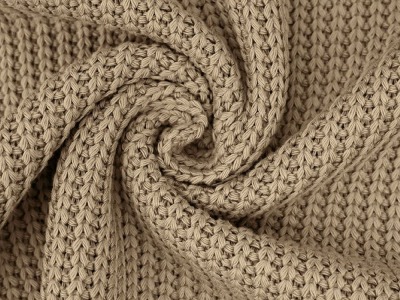 Big Knit | Grobstrick | Strickstoff | Baumwolle | Ökotex | taupe | ab 0,5 m