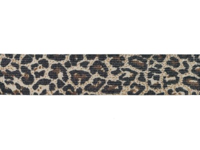 Elastic-Band | Gummiband | Lurex | Tierprint Jaguar | 35 mm