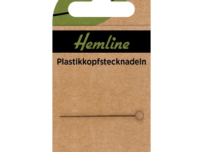 Hemline Plastikkopfstecknadeln | 38 mm | 200 Stück