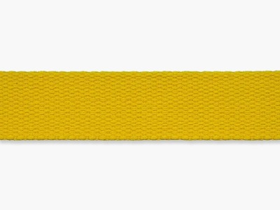 Gurtband 25 mm Baumwolle | gelb