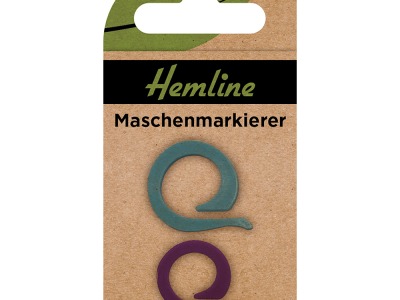 Hemline Maschenmarkierer | blau, lila | 20 Stück