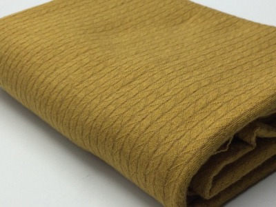 Jersey aus recycelter Baumwolle | mustard