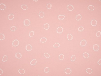 Canvas Baumwolle | CIRCLES | salmon