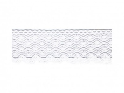 Baumwoll Spitze | 30 mm | weiß