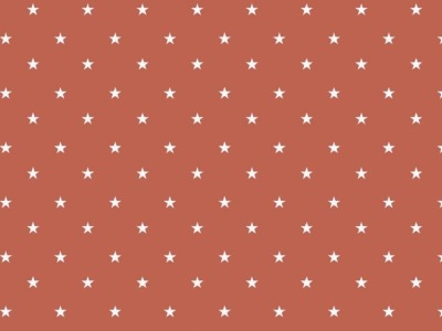 Baumwollstoff Popeline | Toff Design | Stars, brique