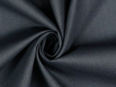 38 cm REST Baumwollstoff Popeline Cotton | uni | Ökotex | by Poppy | dunkelgrau