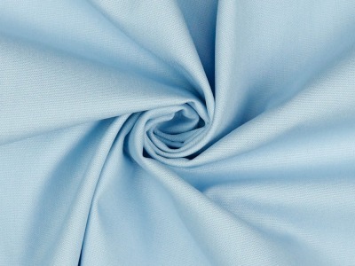 40 cm REST Baumwollstoff Popeline Cotton | uni | Ökotex | by Poppy | hellblau