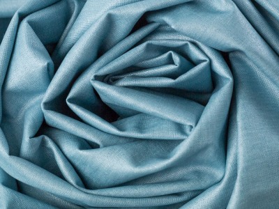 37 cm REST Baumwolle beschichtet LUISA | uni | hellblau