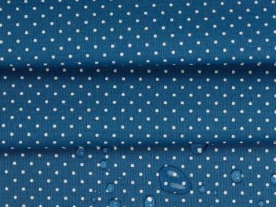 49 cm REST Beschichtete Baumwolle | PETIT DOTS | schmutz- und wasserabweisend | blue