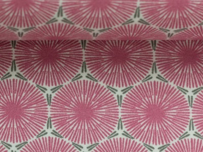 24 cm REST Beschichtete Baumwolle LEONA | Pusteblumen | pink