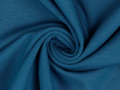 Bio Baumwolljersey | zertifiziert | uni | jeans | ab 50 cm - farblich passend zu: Bio Softbündchen