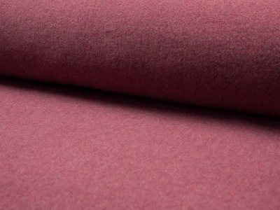 BIO Baumwoll Fleece | 100 % Baumwolle | Ökotex | bordeaux | ab 50 cm