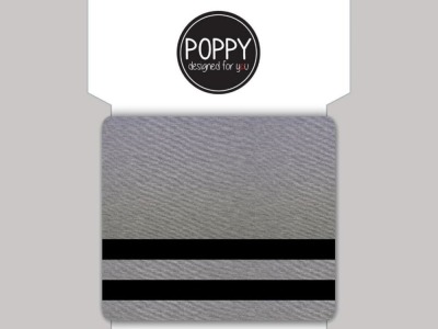 Cuff Bündchen | grey-black - 7 cm breit, 135 cm lang