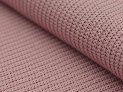39 cm REST Big Knit | Grobstrick | Strickstoff | Baumwolle | Ökotex | old pink