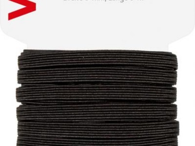 Gummilitze Standard-Elastic 5 mm schwarz | 3 m SB Pack