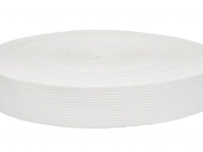 Taschengurtband 30 mm | Baumwolle | Ökotex | weiß