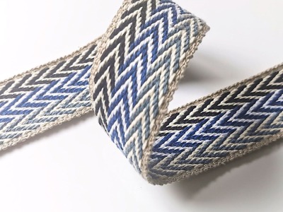 80 cm REST Gurtband | nachhaltiges Material | 40 mm breit | Triple blue
