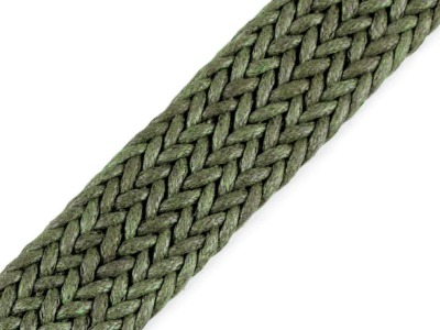 Gurtband geflochten für Taschengriffe | Breite 30 mm | khaki