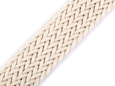 1,20 m REST Gurtband geflochten für Taschengriffe | Breite 30 mm | natur hell