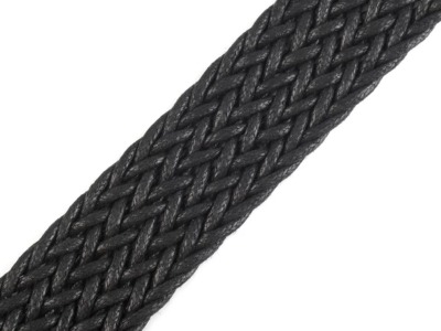 Gurtband geflochten für Taschengriffe | Breite 30 mm | schwarz