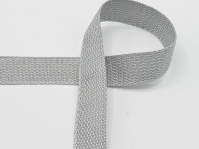 Taschengurtband Polyester 25 mm | silver grey