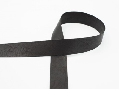 Gurtband | Vintage Leder | Kunstleder | 40 mm | dark brown