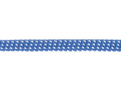 Flachkordel | Hoodieband | 10 mm | blau-weiß
