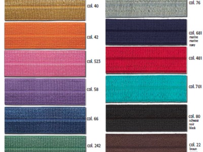 Gummiband für Unterwäsche | Einfaßband elastisch | 20 mm breit | verschiedene Farben