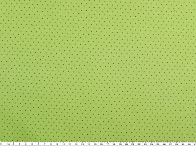 Baumwollstoff Mathildas Welt | Punkte, grün