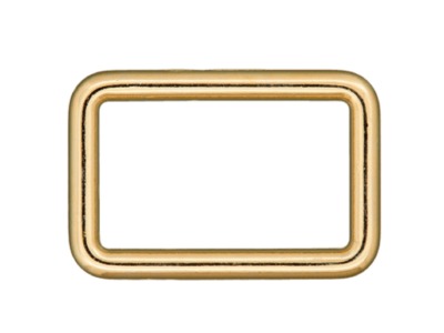 Rechteck-Ring / Schlaufe gold 30 mm