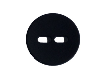 Polyesterknopf schwarz 4-Loch | 40 mm