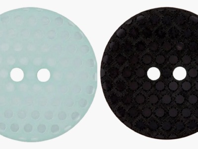 Modeknopf 15 mm | schwarz oder mint | 2 Loch