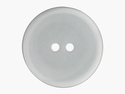 Polyesterknopf, transparent | 2 Größen | 2-Loch