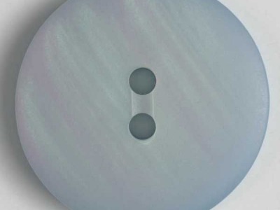 Kunststoffknopf mit zarten Streifen | 15 mm | hellblau | 2 Loch