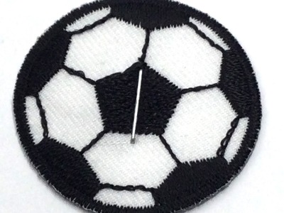 Applikation Fußball klein 38 mm | zum Aufbügeln