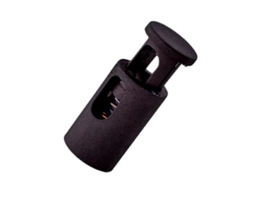 Mini-Kordelstopper | Durchlass 3 mm | für Gummikordeln | schwarz
