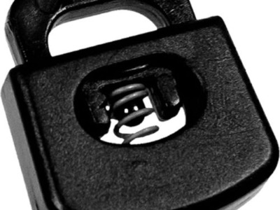 Kordelstopper | schwarz | für 8 mm Hoodiekordeln | Kunststoff | 2er Set
