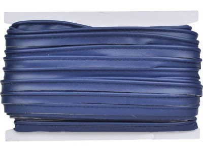 Kunstlederpaspel | 10 mm breit | blau