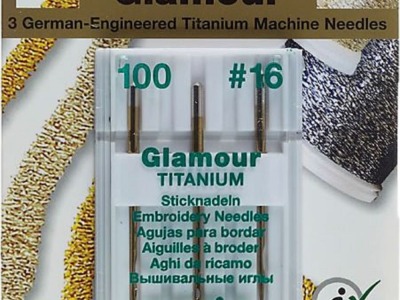Madeira Maschinennadeln Titan für Glamour Nr.12 St.100/16