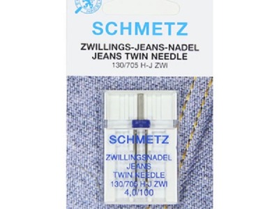 Schmetz Zwillings-Jeans-Nadeln 4,0/100