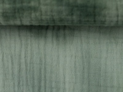 Musselin Batik | Double Gauze | JAKOB | green | Ökotex | ab 50 cm
