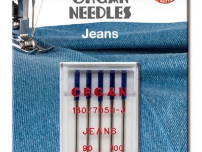 Organ Maschinennadeln 130/705 H Jeans 090/100 á 5 Blister