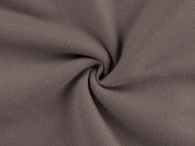 BIO Baumwoll Fleece | 100 % Baumwolle | Ökotex | dusty brown | ab 50 cm