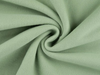 BIO Baumwoll Fleece | 100 % Baumwolle | Ökotex | dusty green | ab 50 cm