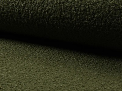 Boucle Stoff MAXI | kuschelig weich | für Jacken und Mäntel | khaki | ab 50 cm