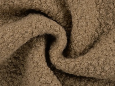 Boucle Stoff MAXI | kuschelig weich | für Jacken und Mäntel | camel | ab 50 cm