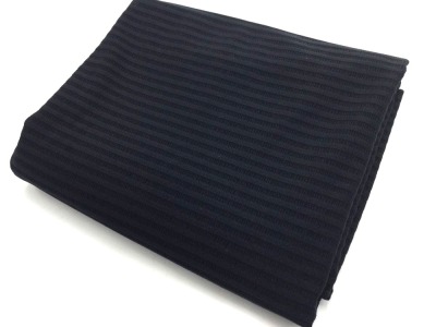 Lycra Medium Jersey für Unterwäsche | Streifen, schmal | schwarz | ab 50 cm