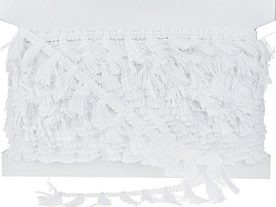 Quastenborte Tasselborte 35 mm breit | weiß